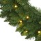 24in. Green Pine Artificial Christmas Wreath with 35 Clear LED Lights (Green) 5"D x 24"W x 24"H